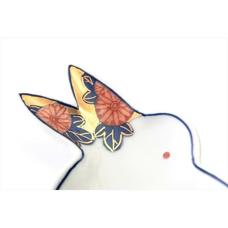 うさぎ型銘々皿(青) 古伊万里様式 古伊万里様式