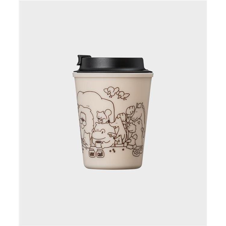 コーヒーミル見る動物たち スリーク 300ml ベージュ ベージュ