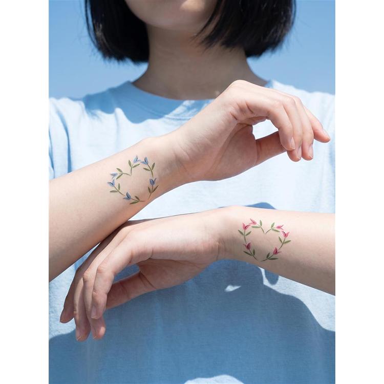 タトゥーシール sor1253 Flower heart carnation