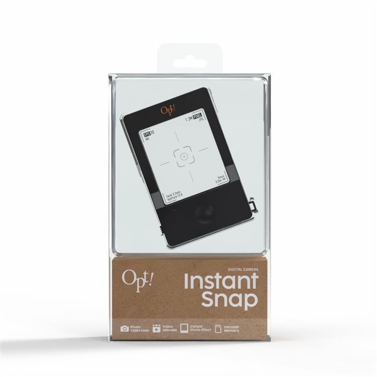 トイデジタルカメラ Opt! インスタントスナップ ブラック ブラック