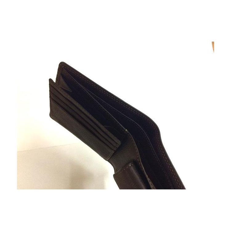 ジャパンホルス 二つ折り財布 ブラウン ブラウン