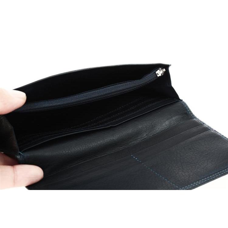 ロングウォレット ジャパンホルス ネイビー ネイビー