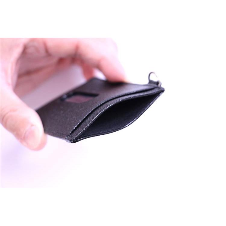 サフィアーノ パスケース ゴートレザー ブラック ブラック