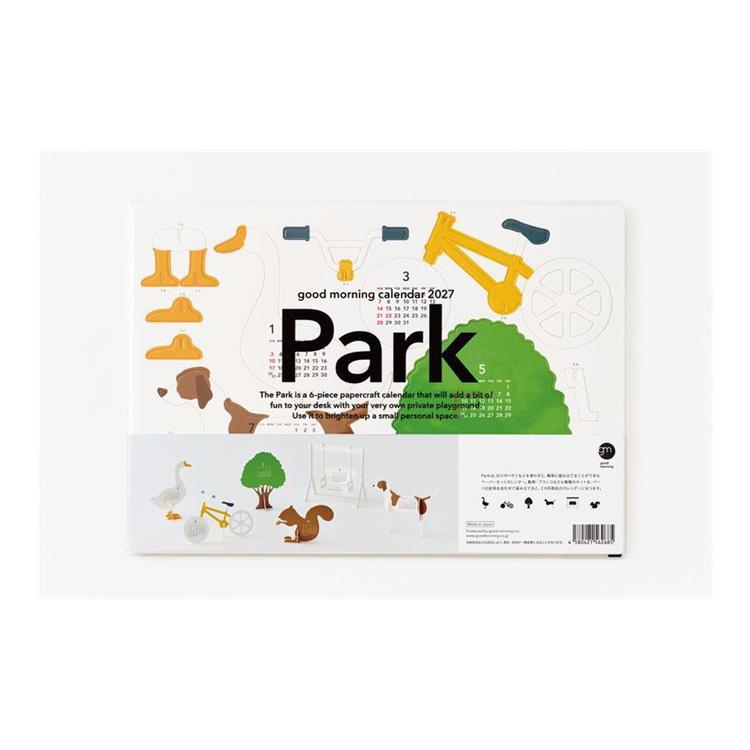 2027年1月始まりカレンダー 卓上 Park Park