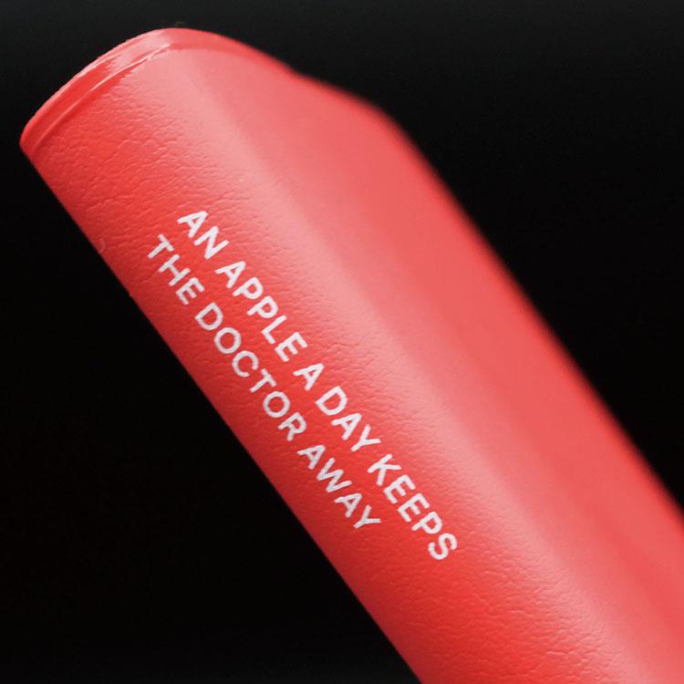 2025年12月始まり手帳 週間ブロック B6 アップル レッド レッド