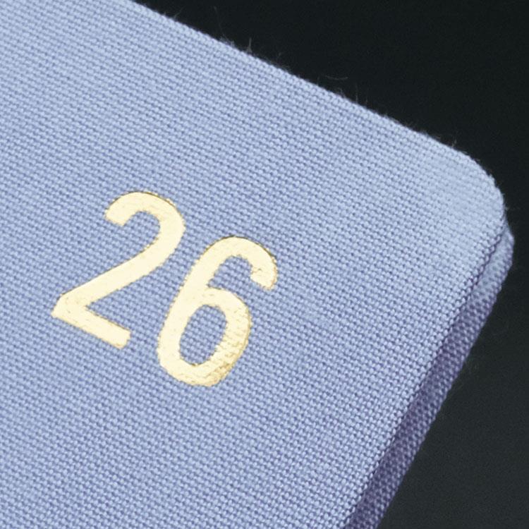 2025年12月始まり手帳 月間 A5 PM コットン パープル パープル