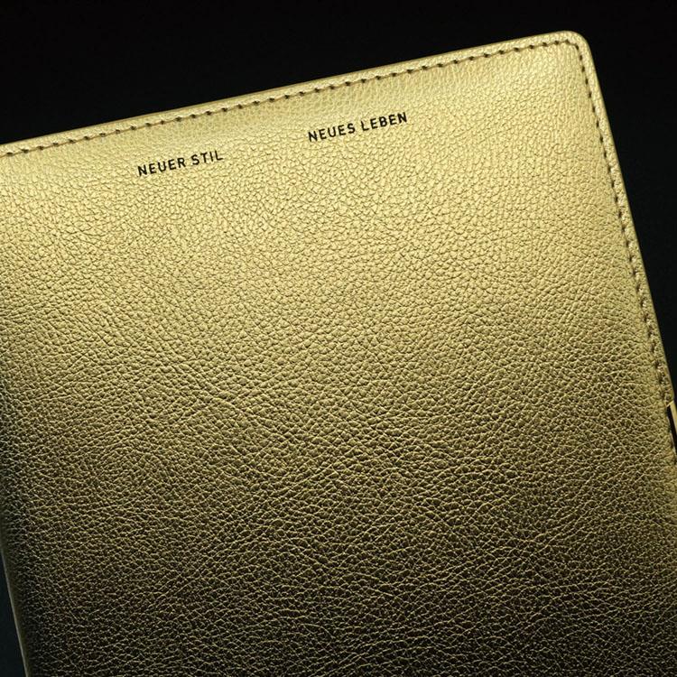 2025年12月始まり手帳 月間 A5 PM メタリック ゴールド ゴールド