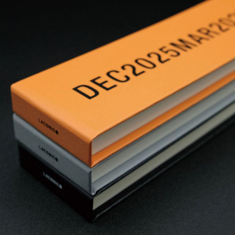 2025年12月始まり 週間ブロック A5変型 スティックダイアリー ハードカバー グレー グレー