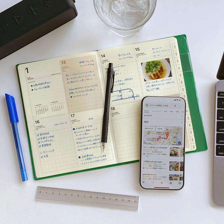 2026年3月始まり手帳 週間ブロック B6 リフィル: ステーショナリー