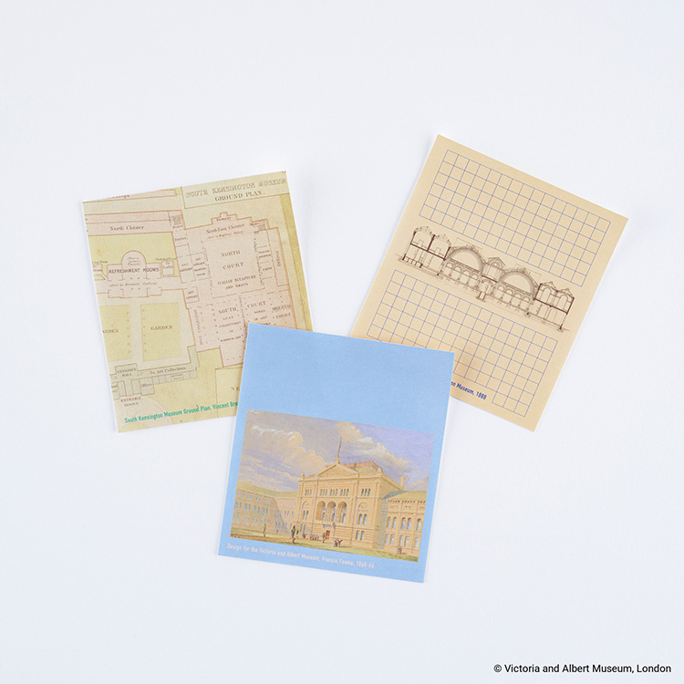 ほぼ日 付箋セット V&A Series サウスケンジントン・ミュージアム
