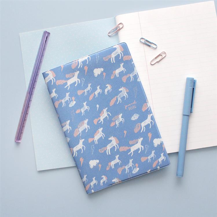 2026年1月始まり手帳 月間 B6 ユニコーンパレード ゼニスブルー ゼニスブルー