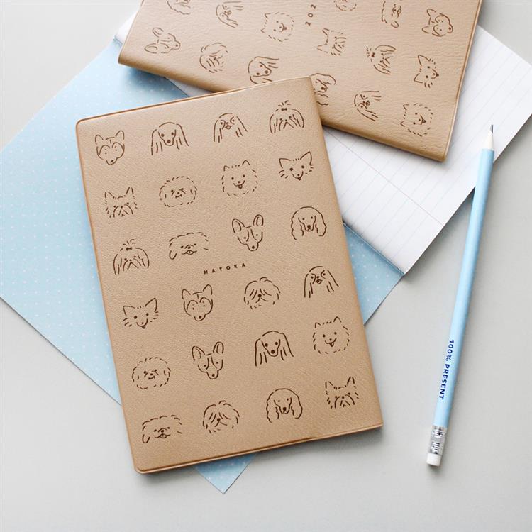 2026年1月始まり手帳 月間 B6 フルカラー ドギー バニラ バニラ