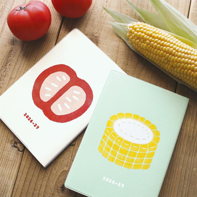 2026年4月始まり手帳 月間 B6 夏野菜 トマト トマト