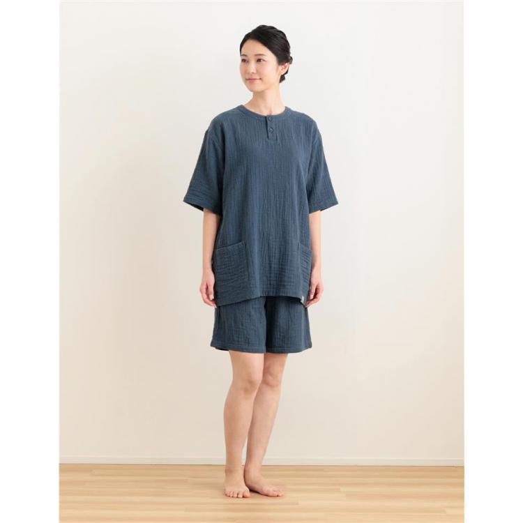 着るガーゼTシャツ&パンツセット フリーサイズ ネイビー【ロフト限定】 ネイビー