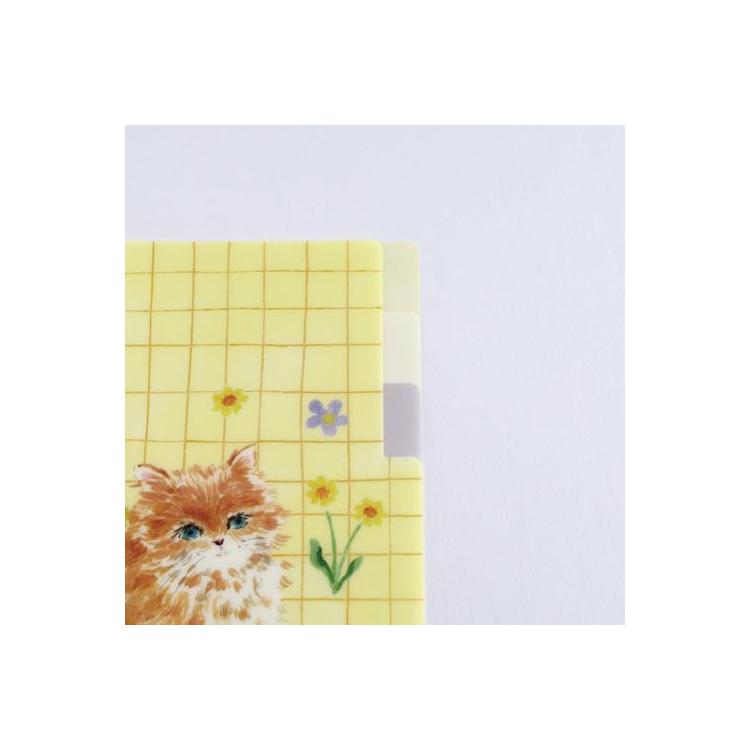 A5ポケットクリアファイル 利光春華 イエローリボンキャット イエローリボンキャット