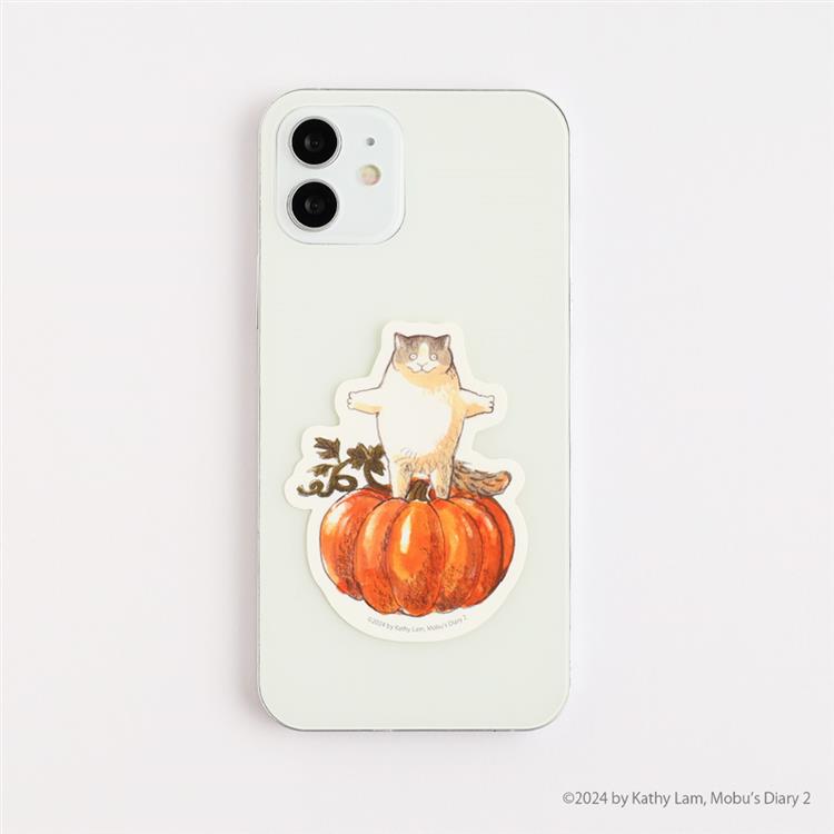 三毛猫モブは猫缶を稼ぎたい Mobu’s Diary ステッカー Mobu’sパンプキン Mobu’sパンプキン