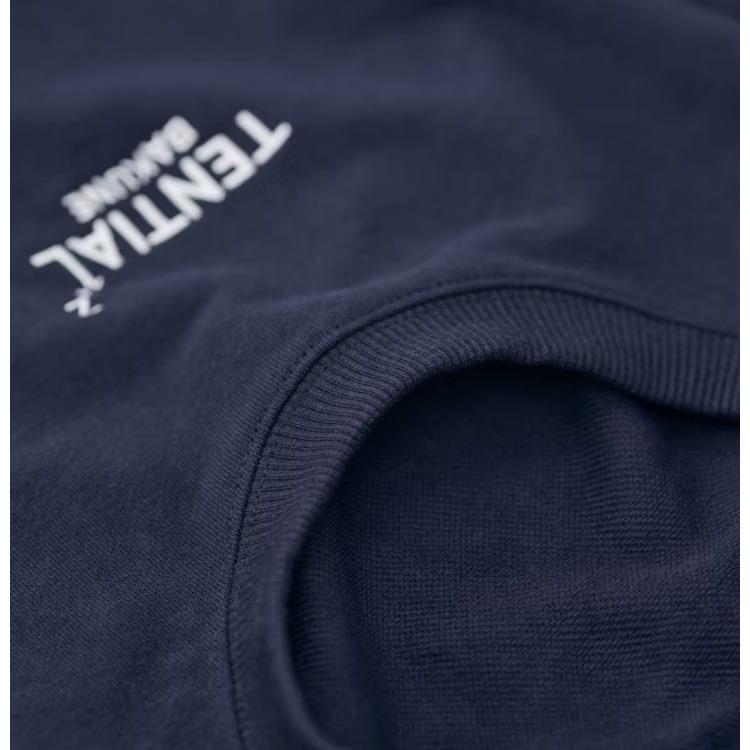 リカバリーウェア スウェット メンズ 長袖クルーネックシャツ ネイビー XLサイズ XL:ネイビー