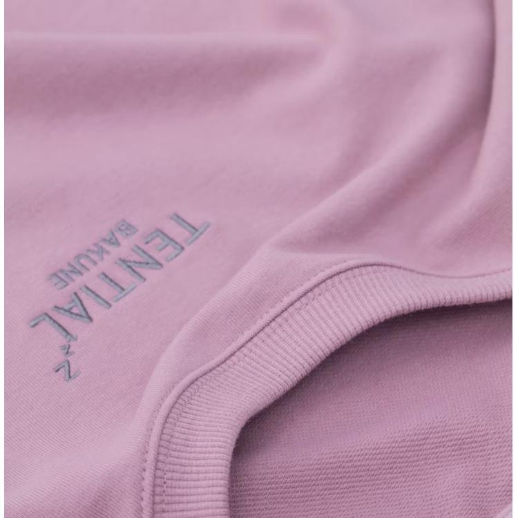 リカバリーウェア スウェット ウィメンズ 長袖クルーネックシャツ ピンク Lサイズ L:ピンク