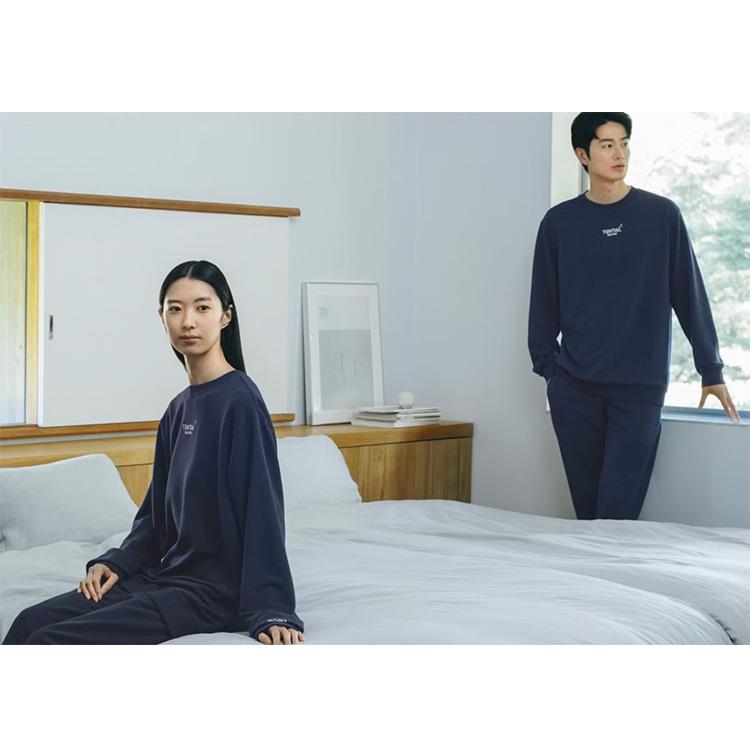 リカバリーウェア スウェット ウィメンズ ロングパンツ ネイビー Sサイズ S:ネイビー