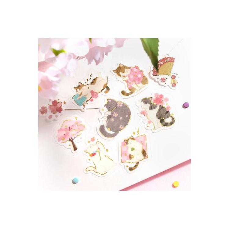 春柄 フレークシール ねこうらら ねこうらら