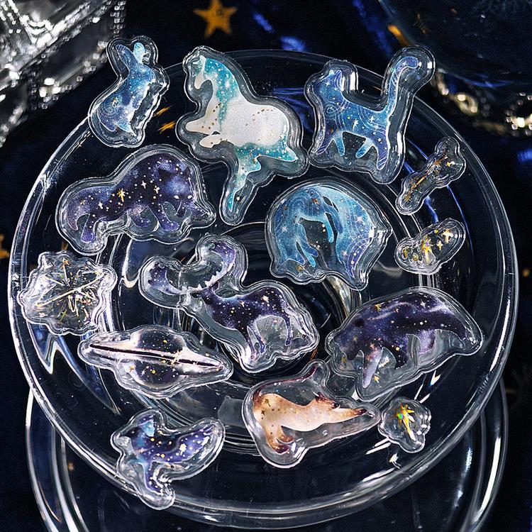 きゅるるんシール 箔押し 星屑魔法 星屑魔法