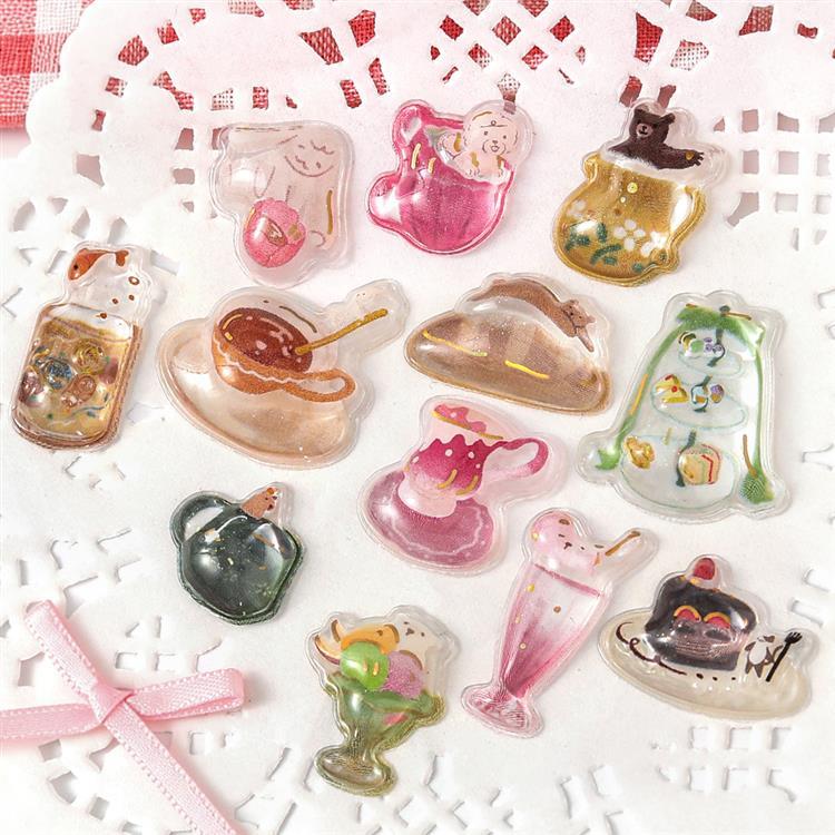 きゅるるんシール 午後の茶会おやつ時間 午後の茶会おやつ時間