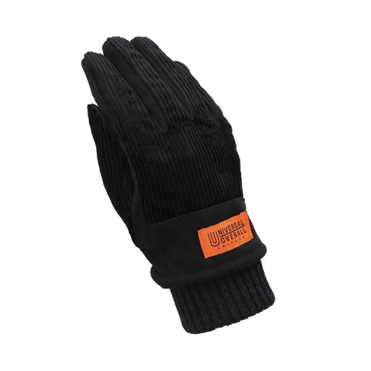 コーデュロイ手袋 メンズ タッチパネル対応 ブラック【ロフト限定】 ブラック