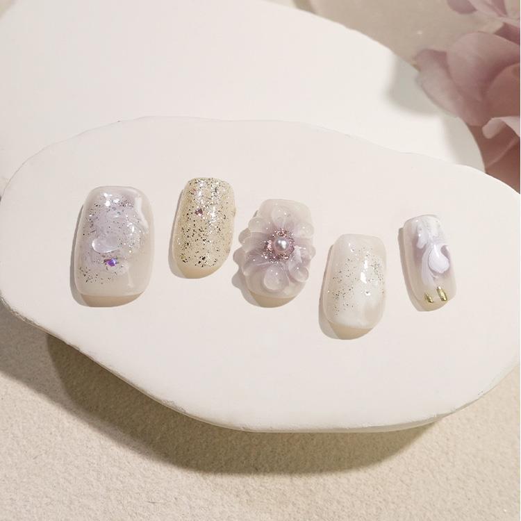 ネイルチップ Pearl Lilac
