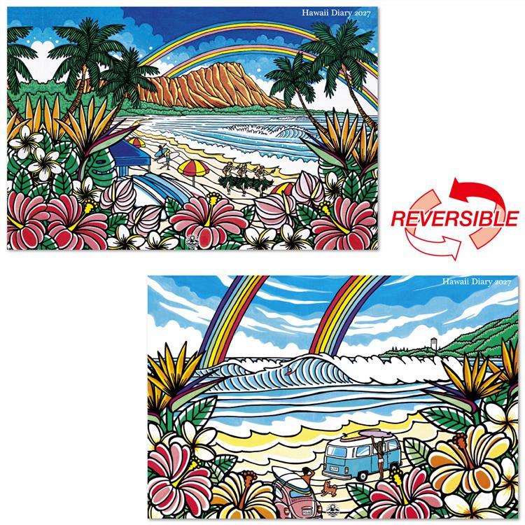 2026年10月始まり手帳 月間 B6薄型 Hawaii Diary TAMO TAMO