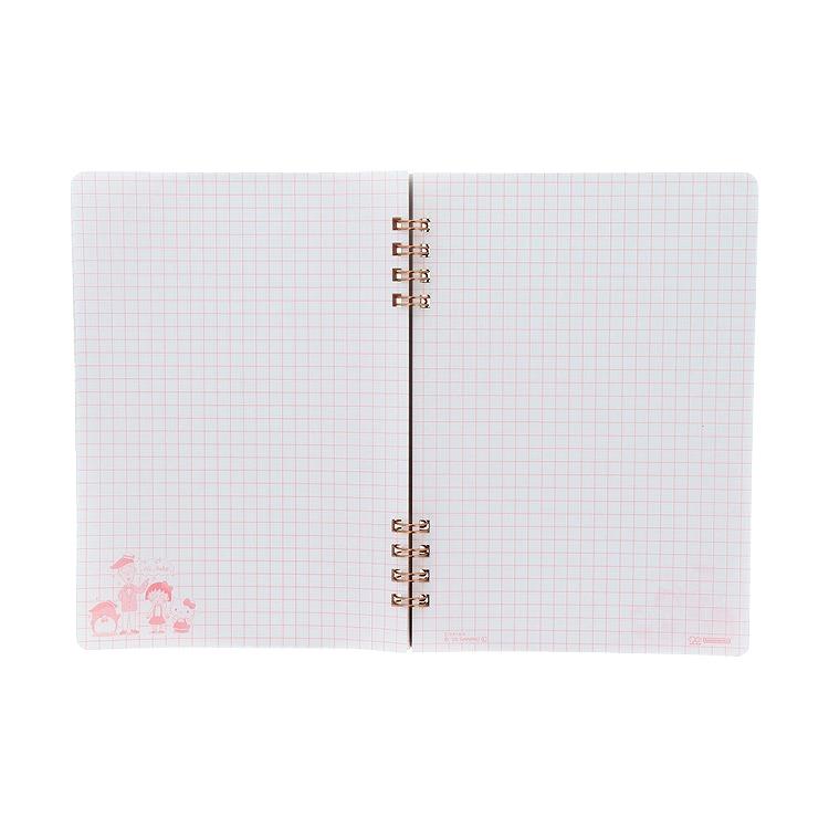 Wリングノート B6 ちびまる子ちゃん×サンリオキャラクターズ ちびまる子ちゃん