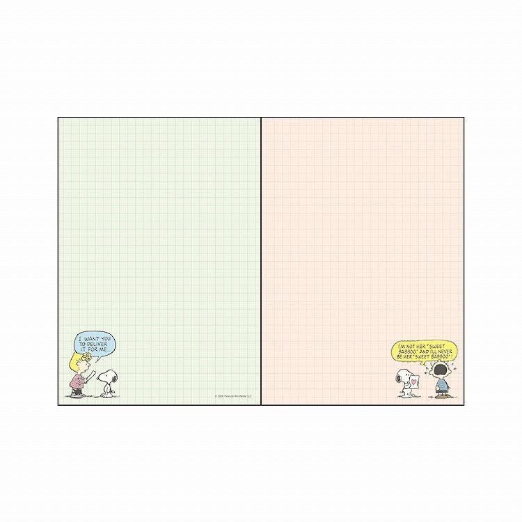 2026年10月始まり手帳 B6 月間 スヌーピー チェック スヌーピー チェック