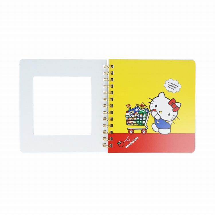 サンリオキャラクターズ 窓付きスクエアリングノート ハローキティ