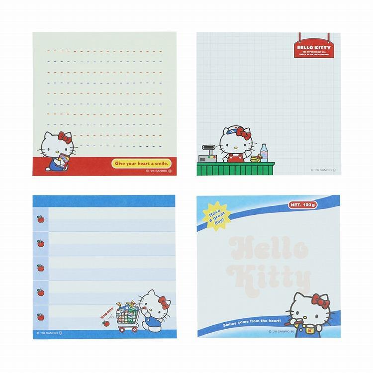 サンリオキャラクターズ スクエアメモ ハローキティ ホワイト(ホワイト