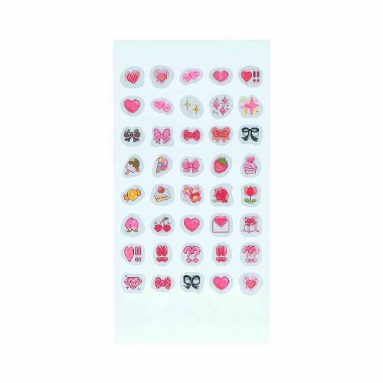 うごく絵文字しーる ときめきリボンハート ときめきリボンハート
