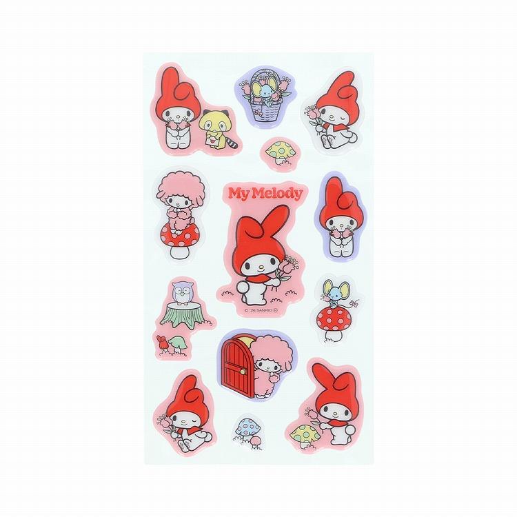 ぷっくりシール レトロ サンリオキャラクターズ マイメロディ マイメロディ