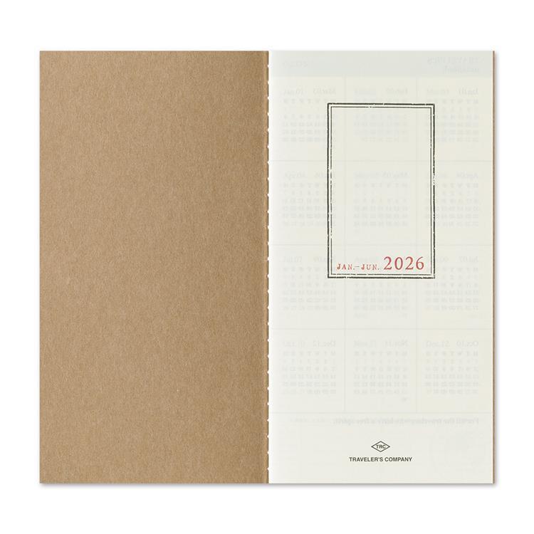2026年1月始まり 週間バーチカル レギュラーサイズ トラベラーズ リフィル