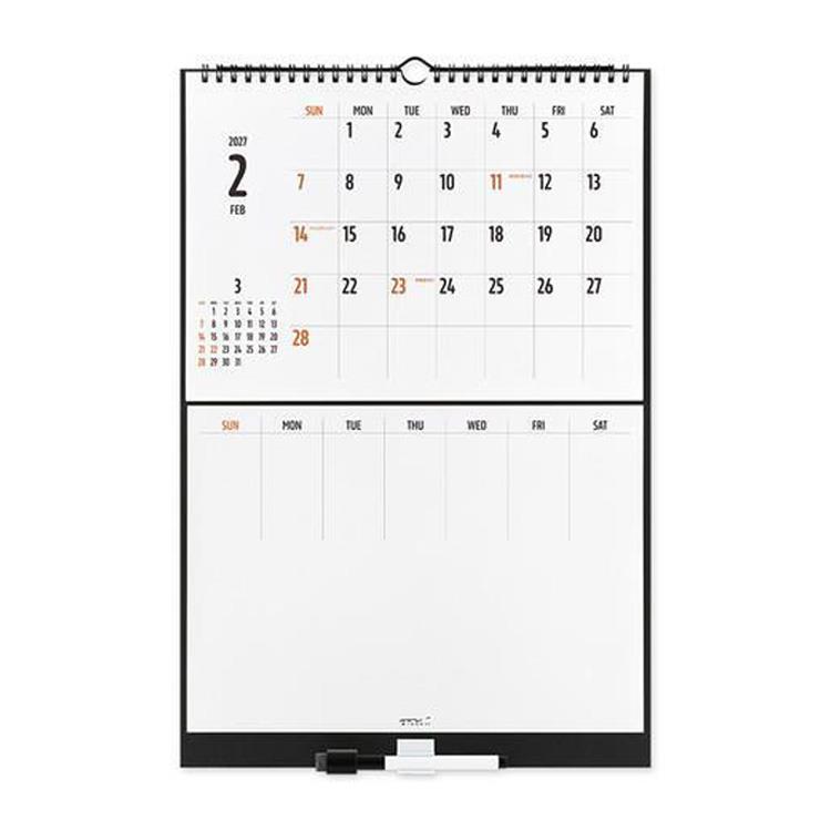 2027年1月始まり M ホワイトボードカレンダー