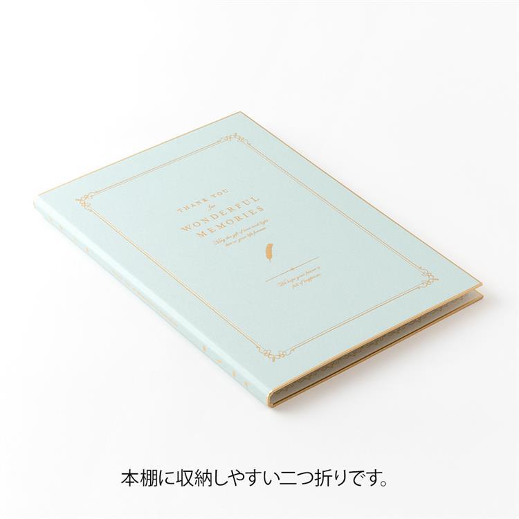 カラー色紙 二つ折り A4 本型 水色(水色): ステーショナリー