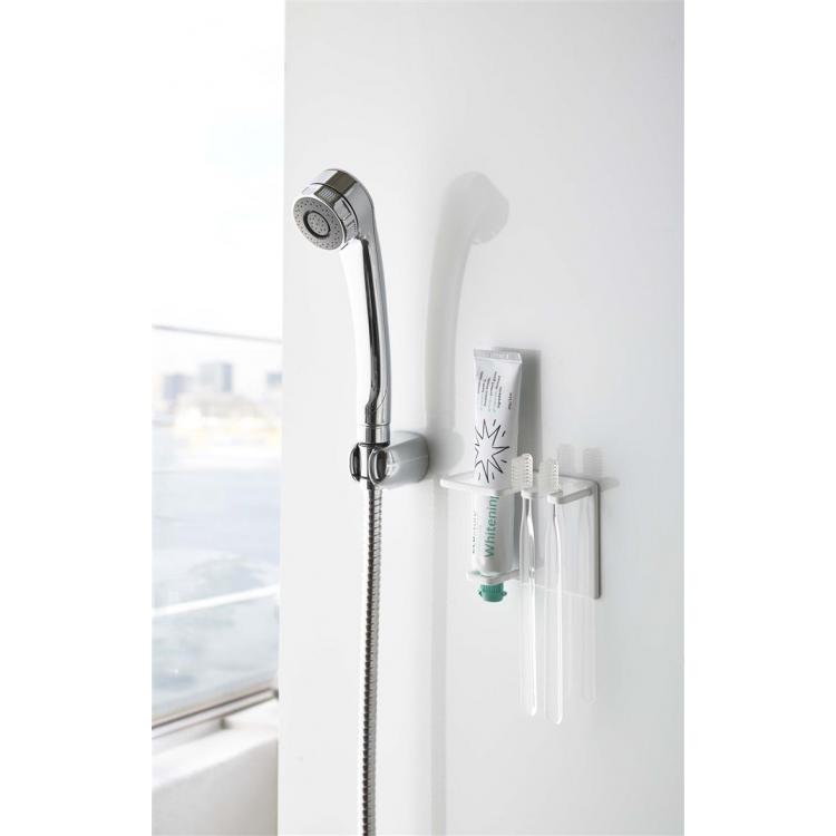 マグネット チューブ&トゥースブラシホルダー ホワイト tower タワー