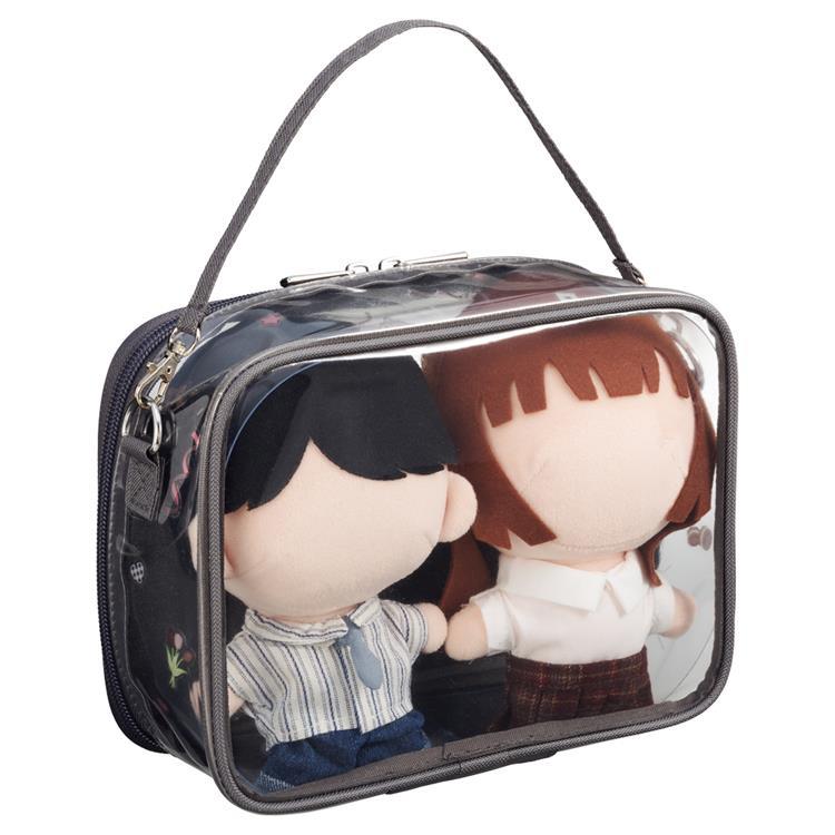 ミファ デコレーションボックスポーチ ワイド ブラック ブラック