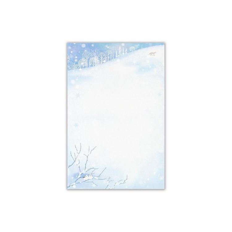 冬柄 便箋 ふわり 花びら雪A 花びら雪A