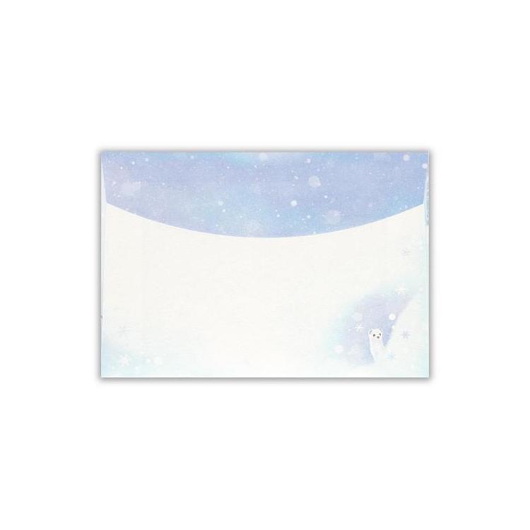 冬柄 封筒 ふわり 花びら雪A 花びら雪A