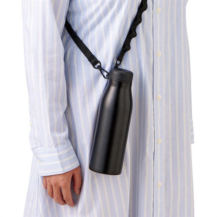 ショルダーサーモステンレスボトル 500ml オフホワイト 水筒 オフホワイト