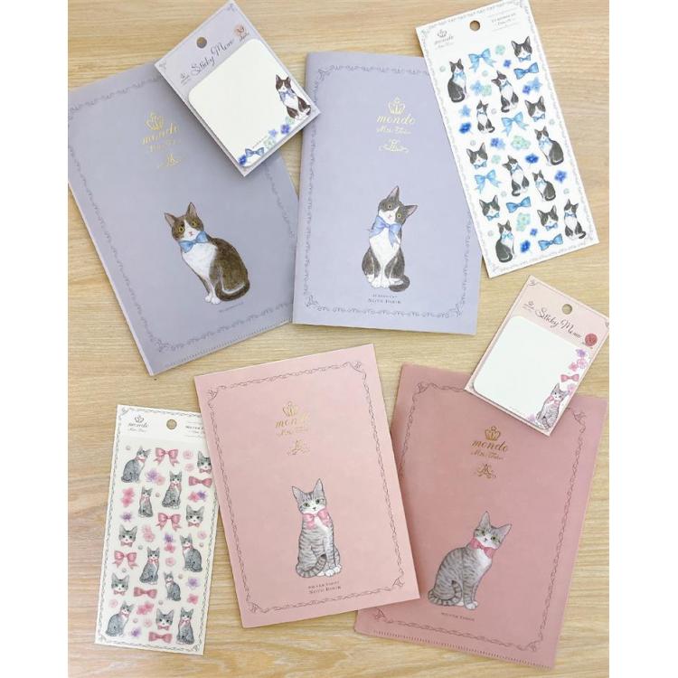 A5クリアファイル 6ポケット たけいみき mondo タキシードキャット タキシードキャット