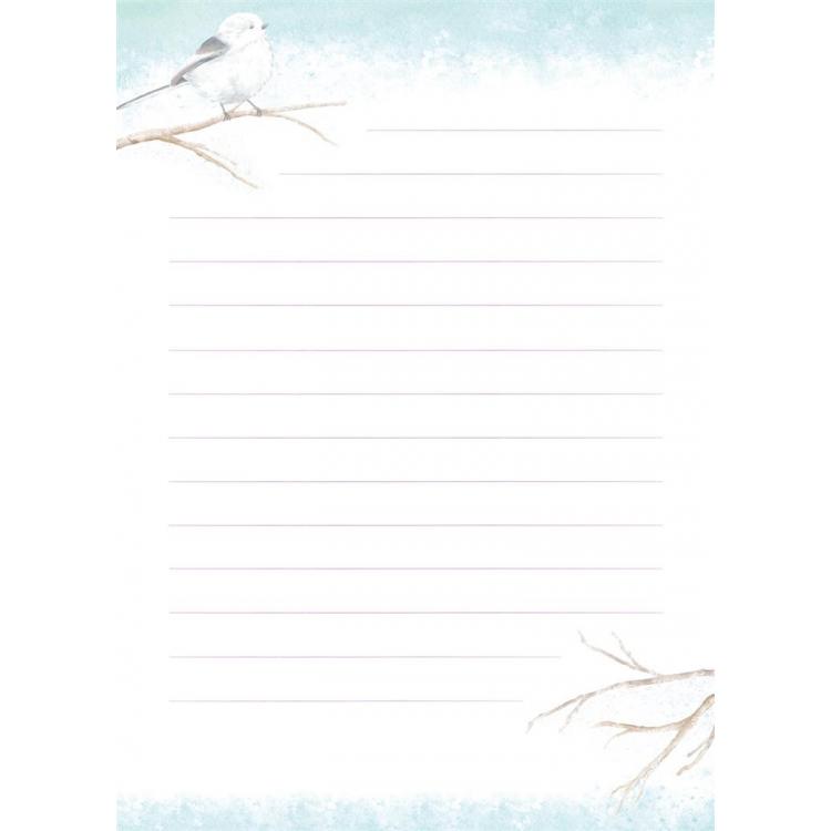 冬柄 便箋 シマエナガ