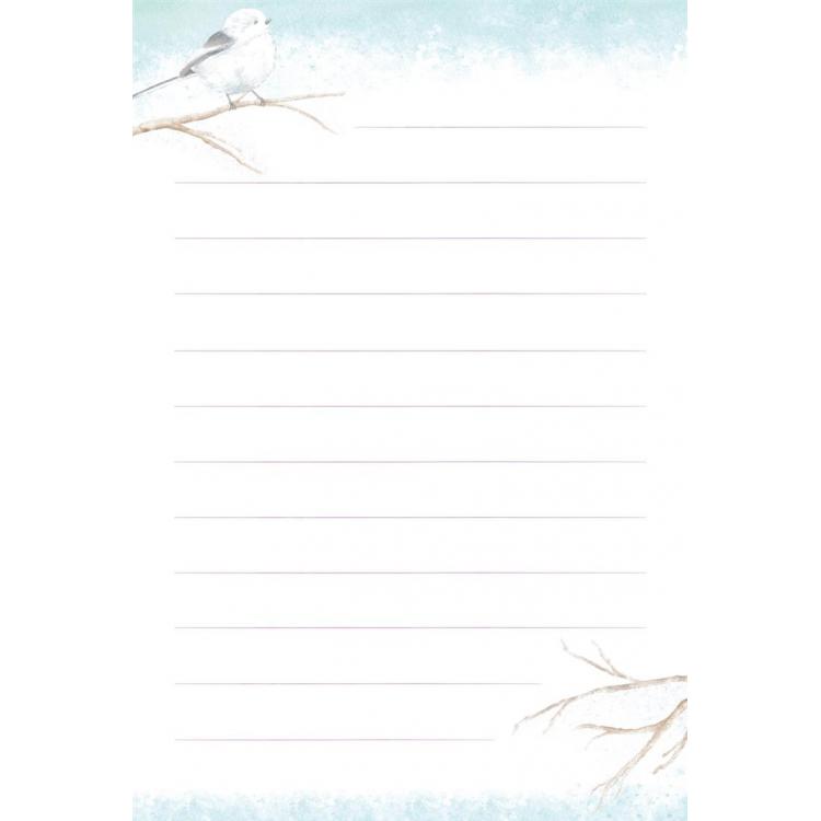 冬柄 はがき箋 シマエナガ