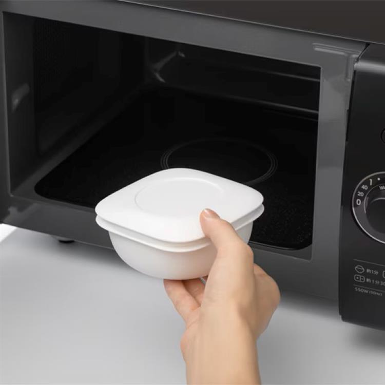 蒸気であたためる冷凍ごはん容器 2個セット ブラック ブラック