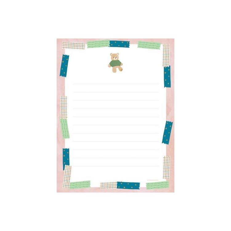 冬柄レターセット ニットとくまさん ニットとくまさん