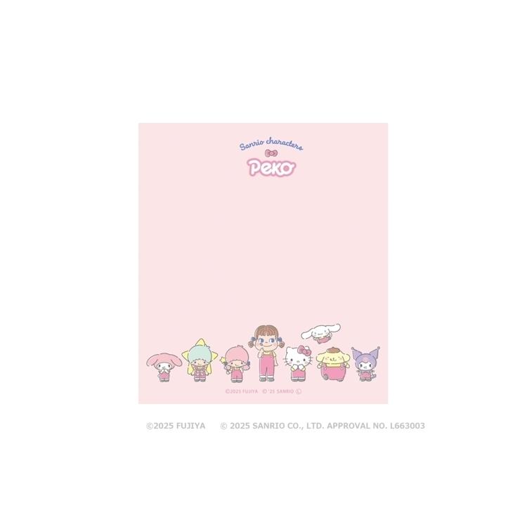 メモパッド PEKO×サンリオキャラクターズ チェックB チェックB