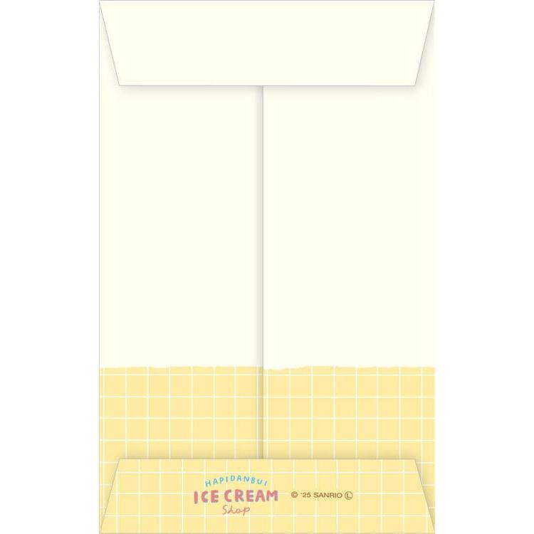 ぽち袋 はぴだんぶい アイスクリームショップ バッドばつ丸&ハンギョドン&あひるのペックル 3枚入り【ロフト限定】 バッドばつ丸&ハンギョドン&あひるのペックル